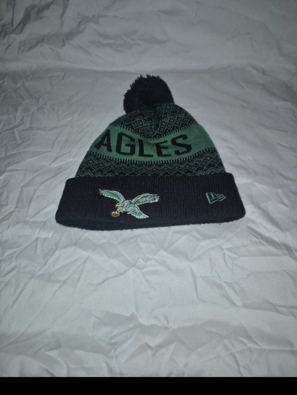 2 Eagles Football Hat Pink And Green Muka. Traditional Color New Era.